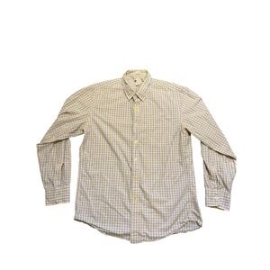 J Crew Shirtings Washed Casual‎ Plaid Button Down Shirt Mens Large 100 Cotton
